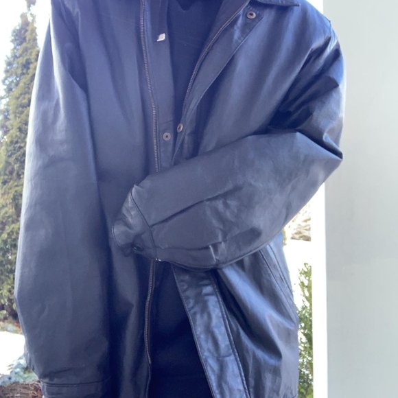 VINTAGE MEN'S 100% GENUINE LEATHER JACKET! - Picture 4 of 4